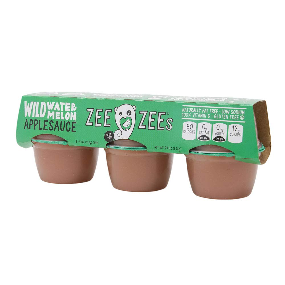 Zee Zees Mango Peach Applesauce Cups, Unsweetened, All Natural, No Sugar Added, 4 oz Cups, 24 pack