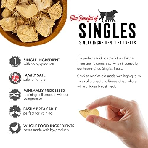 Grandma Lucy's - Singles Chicken Pet Treats – 3.5Oz, yellow, 4 Ounce (Pack of 1)