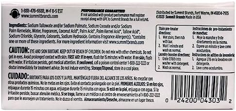 Fels Naptha Laundry Soap & Stain Remover Bar, Pack of 3
