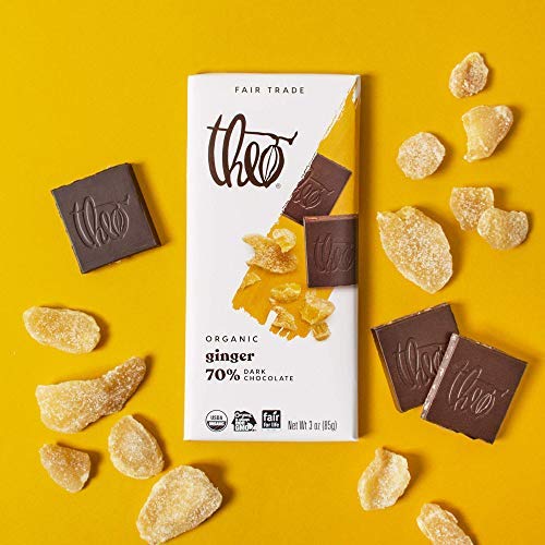 Theo Pure Organic Dark Chocolate Bar, 85% Cacao, 1 Bar | Vegan, Fair Trade