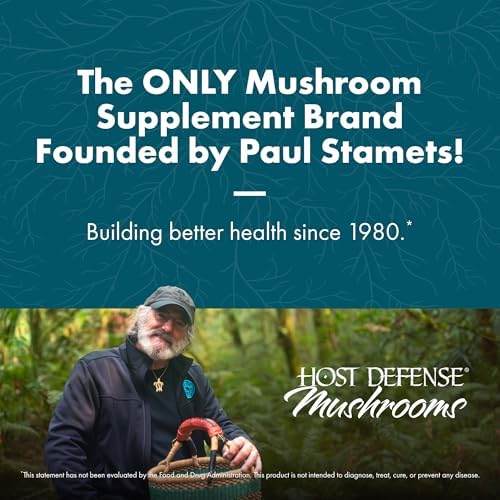 Host Defense CordyChi Capsules - Energy & Immune Support Supplement - Cordyceps & Reishi Mushroom Supplement for Relaxation & Respiratory Support - Aids Against Tiredness - 120 Capsules