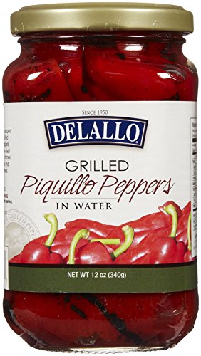 DeLallo Grilled Piquillo Peppers, 12oz Jar