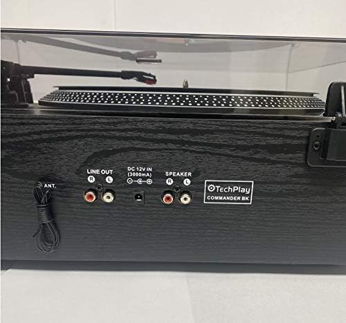 TechPlay Commander, Turntable w/Pitch Control, CD Player, Amplifier W/VU Meter, Bluetooth and USB Recording