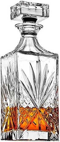 Godinger Dublin Whiskey Decanter, Liquor Decanter, Alcohol Decanter, Beer Decanter, 750ml