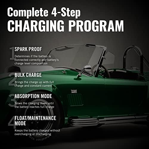 Battery Tender 10 Bank Multibank Charger - 40 AMP (4 AMPs Per Bank) - Selectable 12V / 6V - Smart and Switchable 12V Multi Battery Charger and