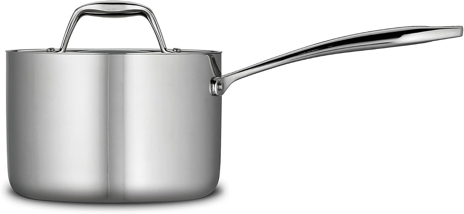 Tramontina Signature Tri-Ply Clad Stainless Steel 12-Inch Large Frying Pan | Induction-Ready Skillet, Dishwasher-Safe, NSF-Certified