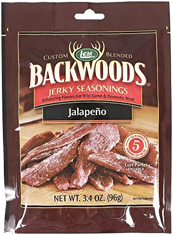 BACKWOODS JALAPENO JERKY SEASONING Seasons 5 pounds Of Meat