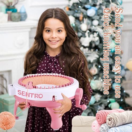 SENTRO Knitting Machine 48 Needles with Row Counter, Crochet Knitting Loom Machine for Beginners