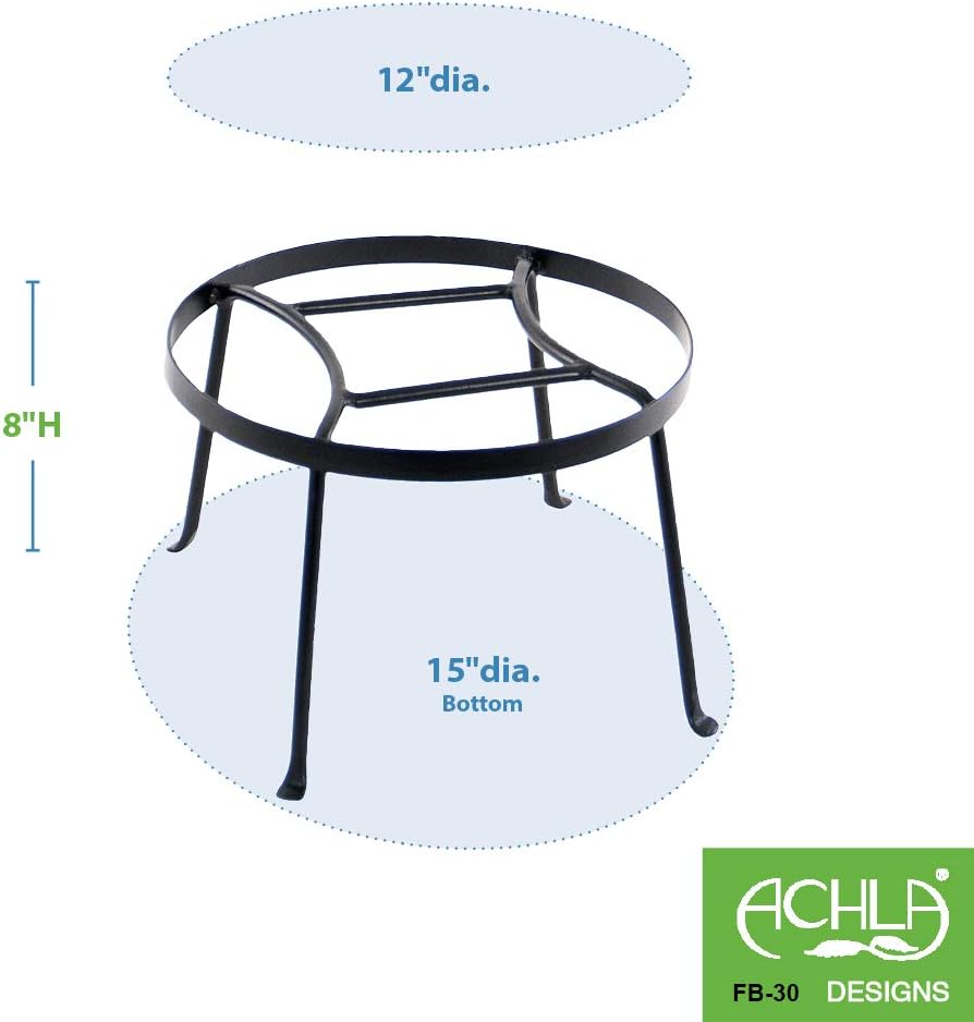Achla FB-32 Designs Argyle Plant Stand III, 18" H, Graphite