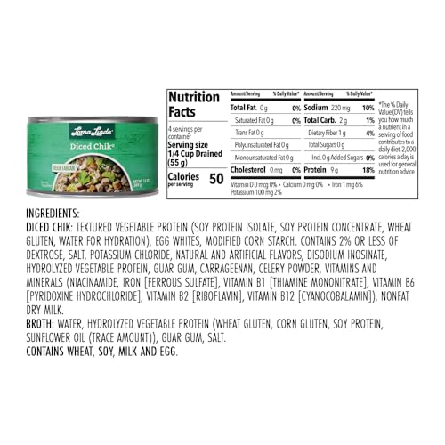 Loma Linda - Plant-Based - Diced Chik (13 oz.) (Pack of 3) - Kosher