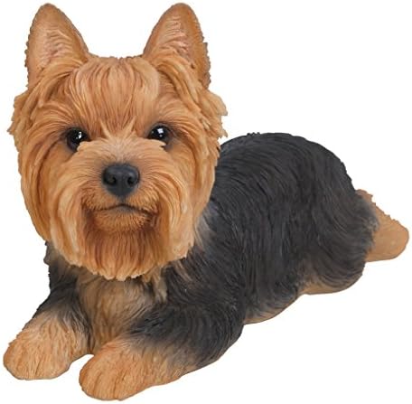Hi-Line Gift Ltd Yorkshire Terrier Resin Dog Lying Down Statue