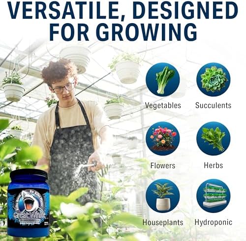 Great White Mycorrhizal Fungi 1 oz, Beneficial Bacteria for Plant Growth, Root Stimulator, Concentrated 3-in-1 Formula by Plant Success (1 oz)