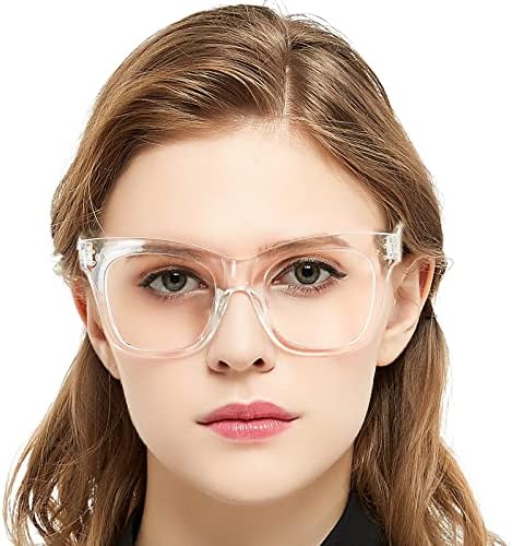 MARE AZZURO Oversized Reading Glasses Women Trendy Large Readers 0 1.0 1.25 1.5 1.75 2.0 2.25 2.5 2.75 3.0 3.5 4.0 5.0 6.0 (Black, 250)