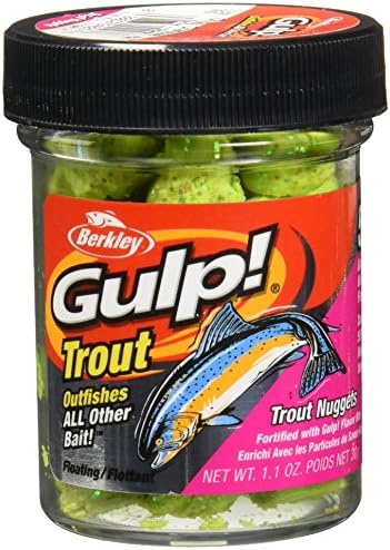 Berkley Gulp! Trout Nuggets Dough Bait, Scented and Flavored Soft Bait for Freshwater Fishing, Designed to Attract Trout, High Visibility