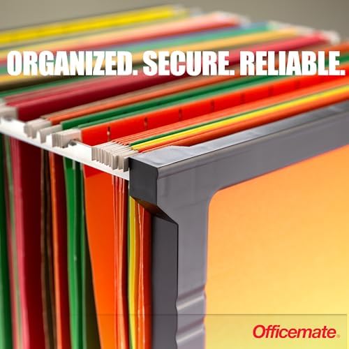 Officemate Plastic Hanging File Frame, 24 - 27, Letter and Legal Size, 1 Set (91970)