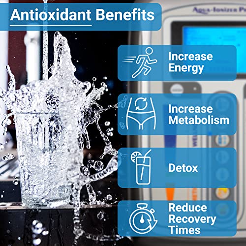 Aqua Ionizer Deluxe 5.0 | Water Ionizer | 7 Water Settings | Home Alkaline Water Filtration System | Produces pH 4.5-10.5 Alkaline Water | Up to
