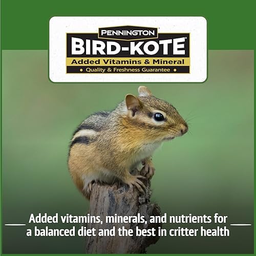 Pennington Squirrel & Critter Blend with Sunflower, Corn & in Shell Peanuts | 10-lb bag, Corn, sunflower seeds