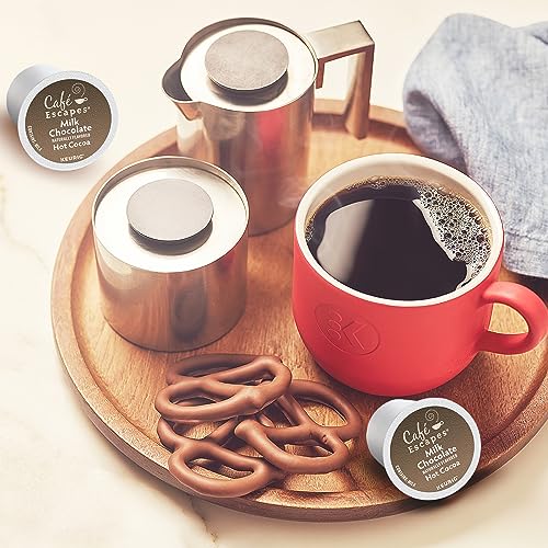 Café Escapes Milk Chocolate Hot Cocoa Keurig Single-Serve K-Cup Pods, 24 Count