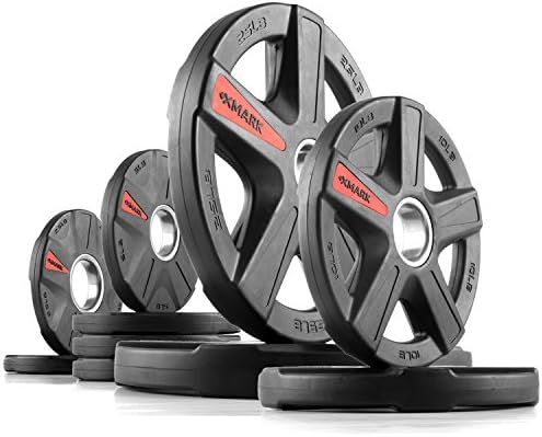 XMark EZ Curl Bar or Olympic Weight Set with EZ Curl Bar, Weight Plate Set