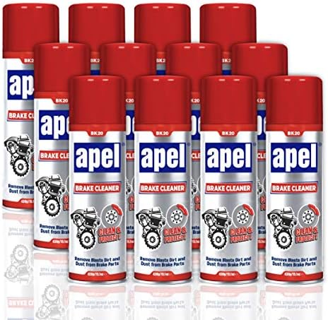 Mitreapel Brake Cleaner (24 x 15.1 fl oz) Non-Chlorinated Brake Parts Cleaner for Disc, Pads, Calipers, Springs, Rotors and Clutch (Pack of 24)