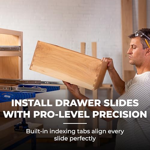 Kreg KHI-Slide Drawer Slide Jig - Drawer Slide Jig Kit - Drawer Slide Tool - for Cabinets, Drawers