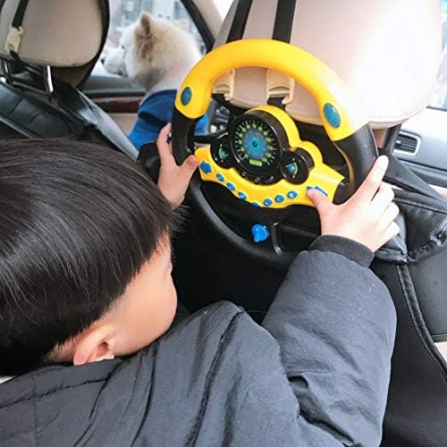 Simulated Driving Controller Portable Simulated Driving Steering Wheel Copilot Toy Children's Educational Sounding Toy Small Steering Wheel Toy Gift