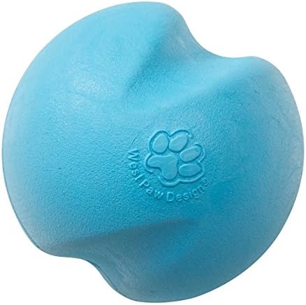 WEST PAW Zogoflex Jive Ball Dog Chew Toy – Bouncing Toys for Dogs, Fetch, Catch, Chewing, Play – Floatable, Recyclable Balls – Latex-Free, Non-Toxic, Dishwasher Safe Dog Toy, X-Small 2", Granny Smith