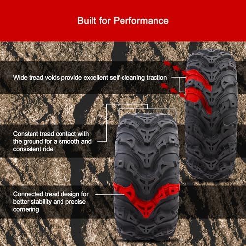 Tusk Mud Force® Tire 25x10-12 – Off-Road ATV/UTV Tire All-Terrain Mud Traction