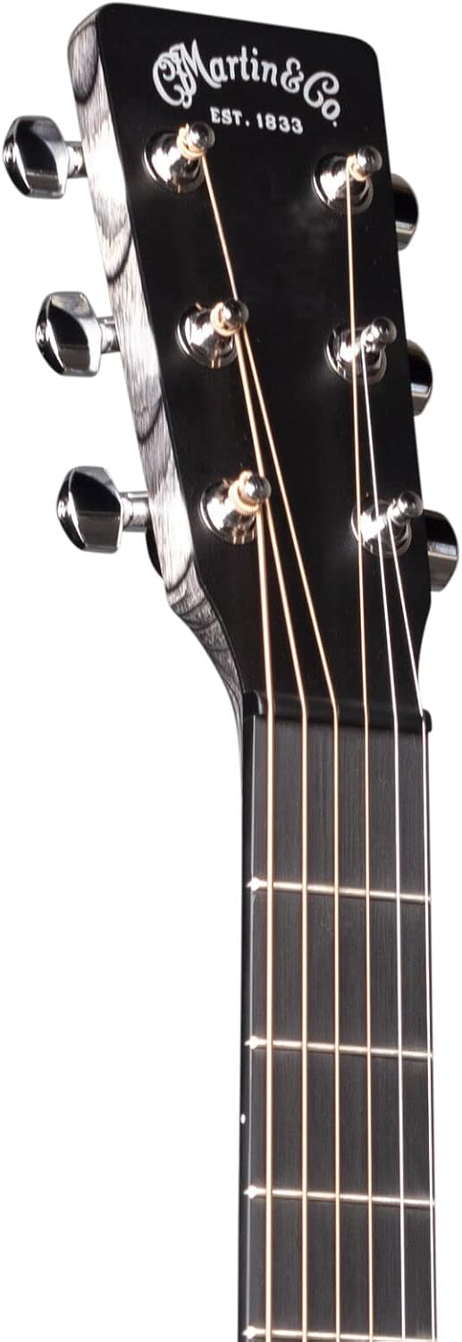 Martin Guitars DX Johnny Cash Signature Edition Acoustic-Electric Guitar with Gig Bag, HPL Construction, Modified D-14 Fret