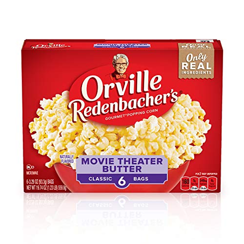 Orville Redenbacher’s Popcorn, Movie Theater Butter Flavor, 3 oz., 6-ct