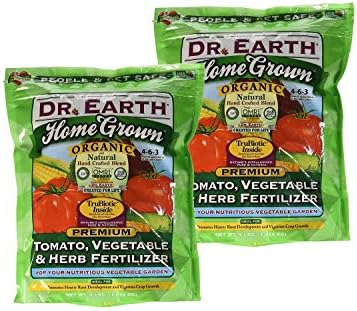 Dr. Earth Organic 5 Tomato, Vegetable & Herb Fertilizer Poly Bag ((2 Pack) 4 lb)