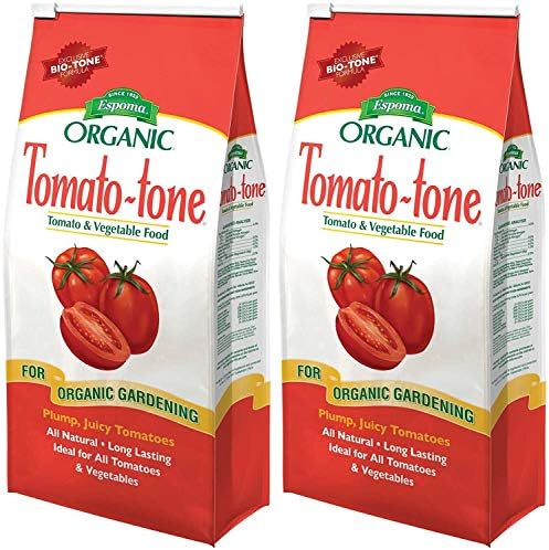 Espoma Tomato-Tone Organic Fertilizer - 2 Pack, 4 lb. Bag Each, Perfect for Tomatoes, Prevents Blossom End Rot, Complete Balanced Feeding