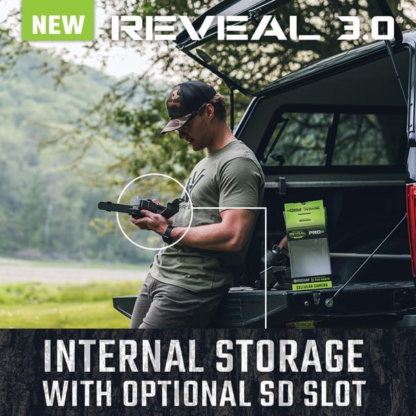 TACTACAM Reveal X 3.0 Cellular Trail Camera, Night Vision, Waterproof | 4K photo, 1080p video, auto-connect multi-carrier LTE, no SD card needed