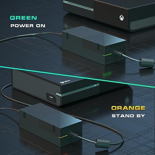 Ponkor Power Supply for Xbox One, AC Cord Replacement Power Brick Adapter 100-240V Compatible with Xbox One 360