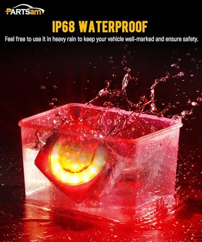 Partsam Led Submersible Trailer Tail Lights Kit