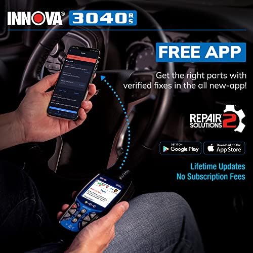 INNOVA 3040RS, OBD2 Scanner, Live Data Streamer, Battery/Alt Tester, Reset Check Engine Light/Brake Light/Oil Light