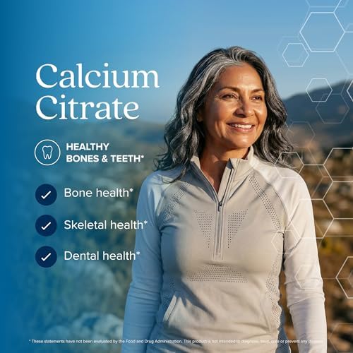 Calcium Citrate 1000mg, Bone & Teeth Support, Dr-Formulated