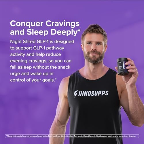Night Shred Night Time Fat Burner & Natural Sleep Support, 30 Servings