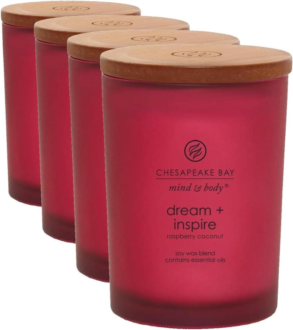 Chesapeake Bay Balance + Harmony Scented Candle Water Lily Pear Fragrance 50 Hours Burn Time Warm & Decorative Soy Wax Blend