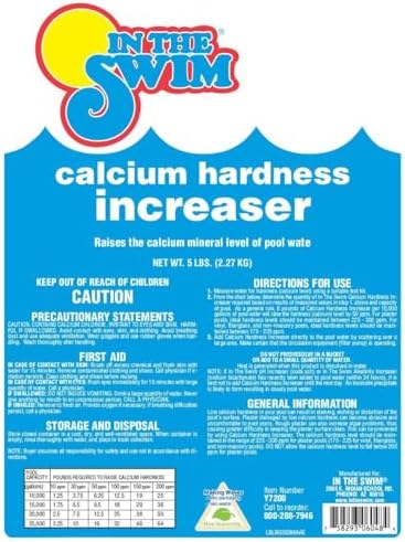 In The Swim Calcium Hardness Increaser for Swimming Pools - 25 Pounds | Fast-Acting, Scale Prevention - 94% Calcium Chloride