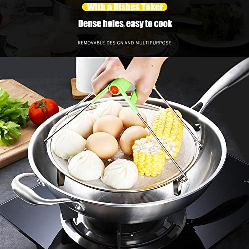 Round Stainless Steel Steamer Rack 7.6" 8.5" 9.33" 10.23" Inch Diameter Steaming Rack Stand Canner Canning Racks Stock Pot Steaming Tray Pressure