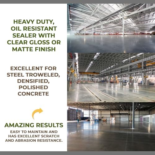 CoverTec CoverShield U140 Matte, Heavy-Duty Gas and Oil Resistant Concrete Sealer, Hard Surface Sealer, 1 Gal | Prof-Grade (2) Part Kit