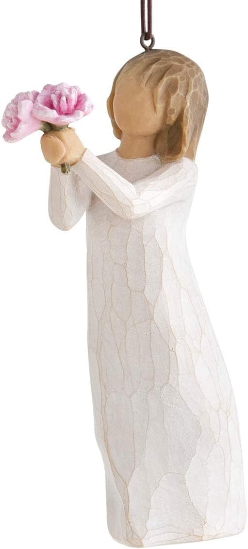 Willow Tree Lots of Love Ornament, Sculpted Hand-Painted Figure | Celebrating Friendship and Sentiment, Cast from a Susan Lordi Original Carving, Cast Resin Keepsake, Ready to Hang