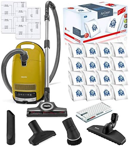 Miele Complete C3 Calima Canister HEPA Vacuum Cleaner + STB 305-3 Turbobrush Bundle - Includes Performance Pack 16 Type GN AirClean Genuine