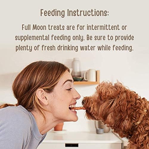 Full Moon USDA Organic Chicken Training Treats Healthy All Natural Dog Treats Human Grade 175 Treats 6 Ounce (Pack of 1) | Organic Chicken, Human Grade, No corn, No wheat, No soy, Glycerin Free, Made in the USA