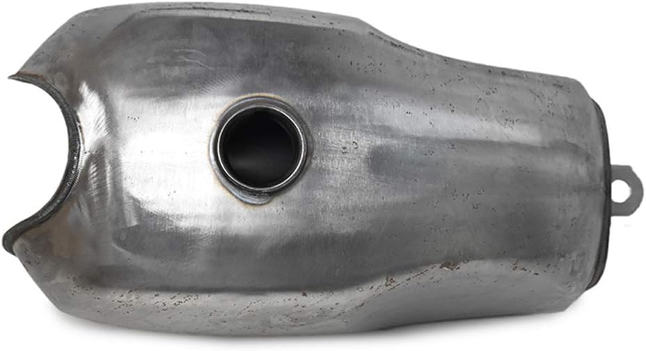 0081 Cafe Racer Motorcycle Fuel Gas Tank 2.9 Gallon Univesal Raw Steel for Honda Yamaha Suzuki Kawasaki (Frame Modification Required)