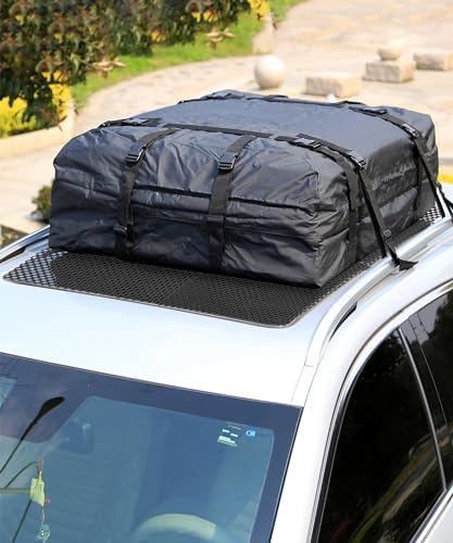 Roof Rack Pads, 51"x43" Rooftop Cargo Bag Mat, Car Accessories Roof Cargo Bag Protective Mat, Roof Mat Car Skid Proof Mat