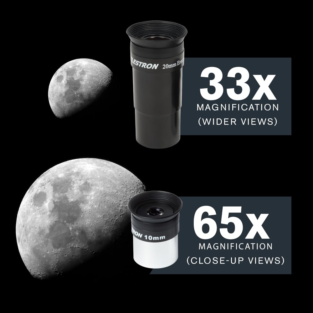 Celestron AstroMaster 130EQ Telescope for Deep-Sky Beginners | Large 130mm Optics, Bright Moon & Deep-Sky Views, Perfect First Telescope, German Equatorial Mount with Easy Manual Controls