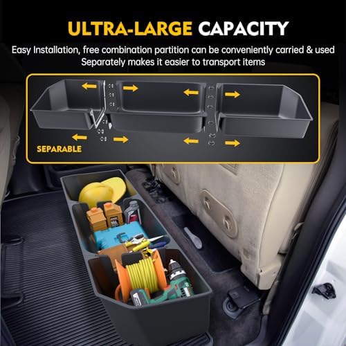 MIKKUPPA Truck Under Seat Storage - Fit for 2015-2026 Ford F150 F250 F350 | Compatible with 2015-2026 F150 SuperCrew Cab & Crew Cab