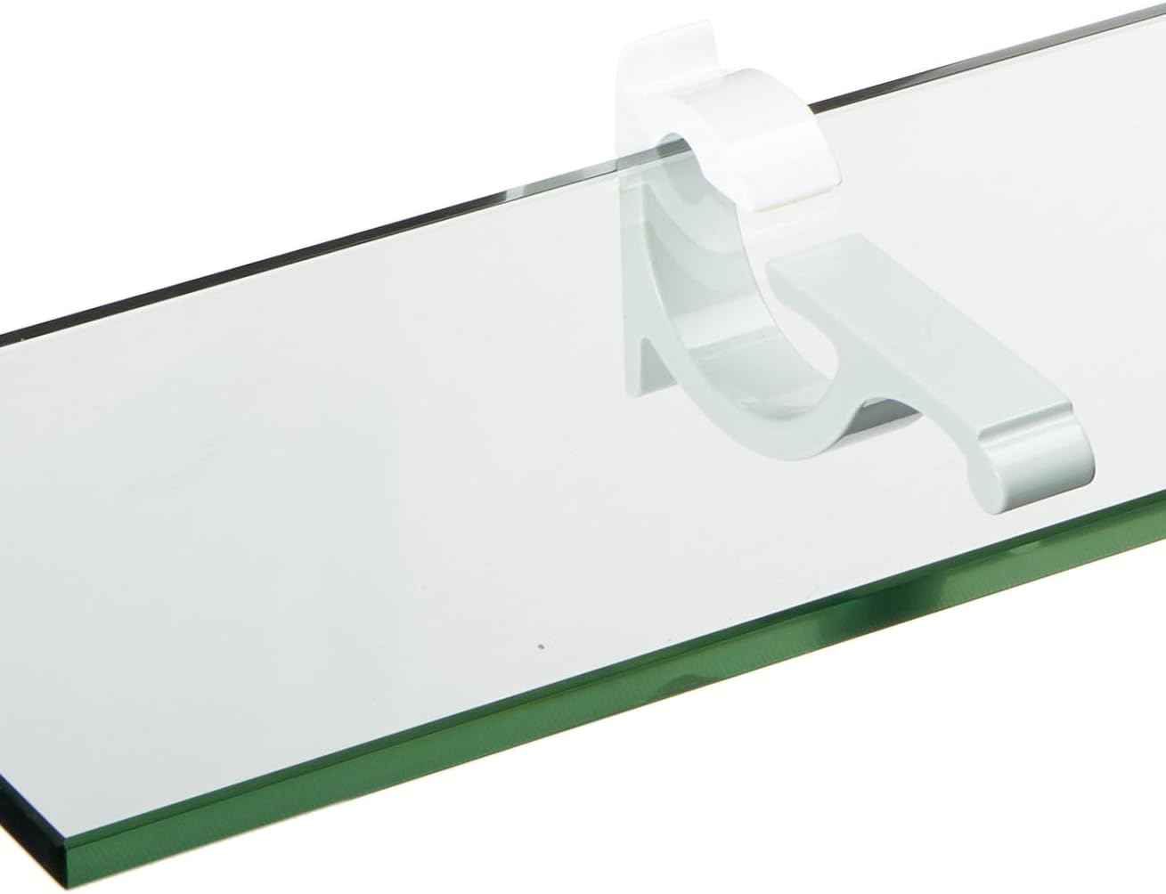 Spancraft 8" x 36" Chrome Floating Glass Shelf
